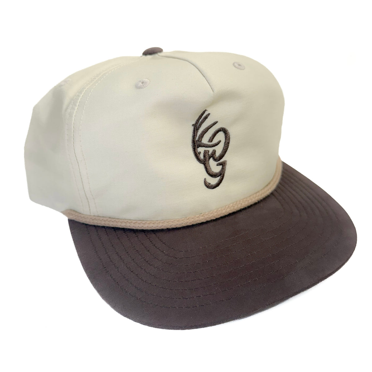 Cream and Brown OG Logo Rope Hat