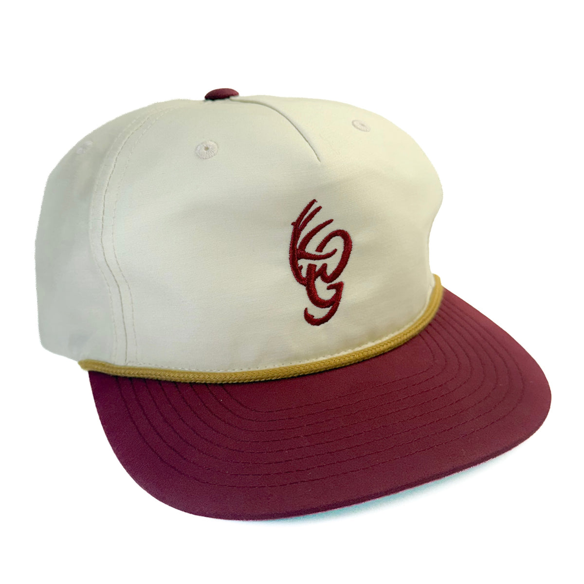 Cream and Red OG Logo Rope Hat