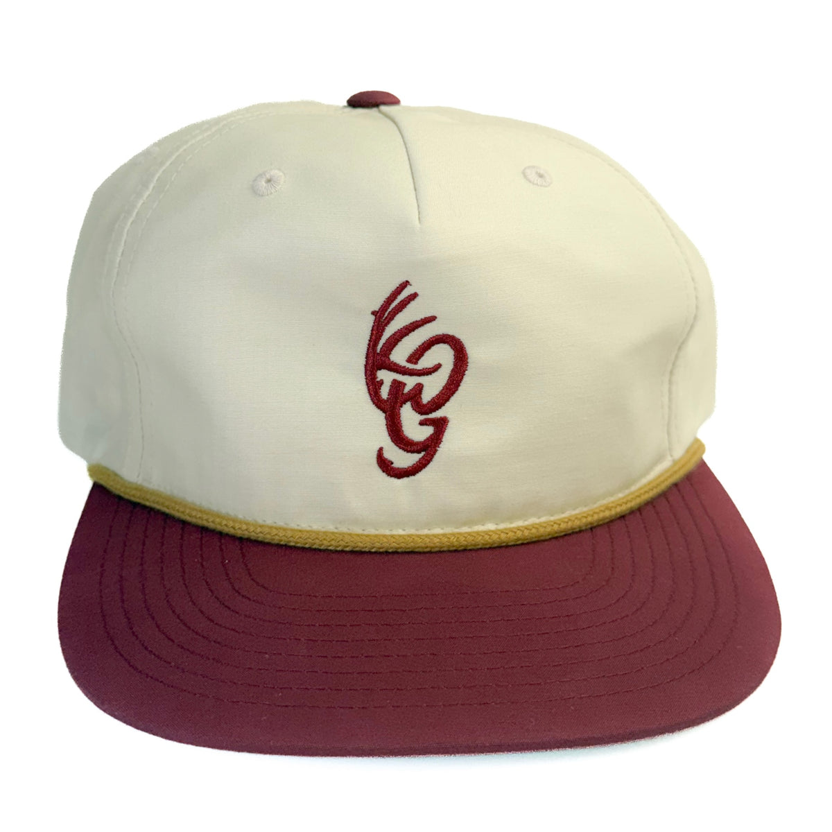 Cream and Red OG Logo Rope Hat
