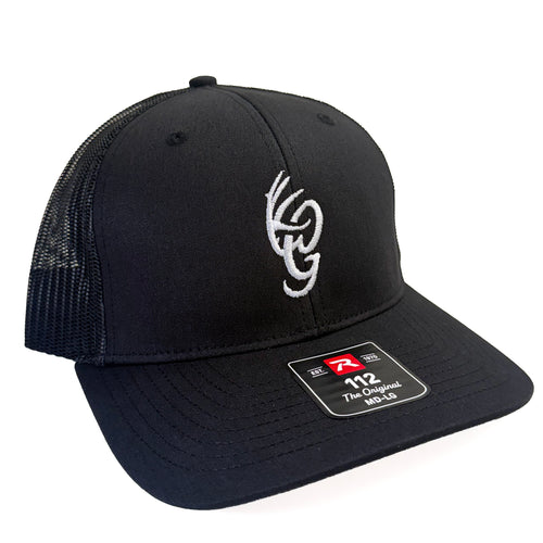 Black and White OG Logo Trucker Hat