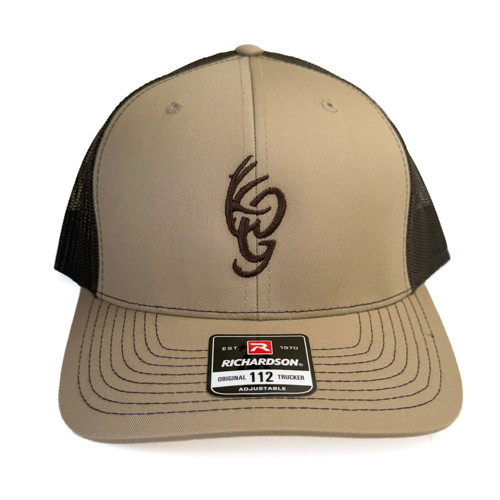 Khaki and Coffee OG Logo Trucker Hat