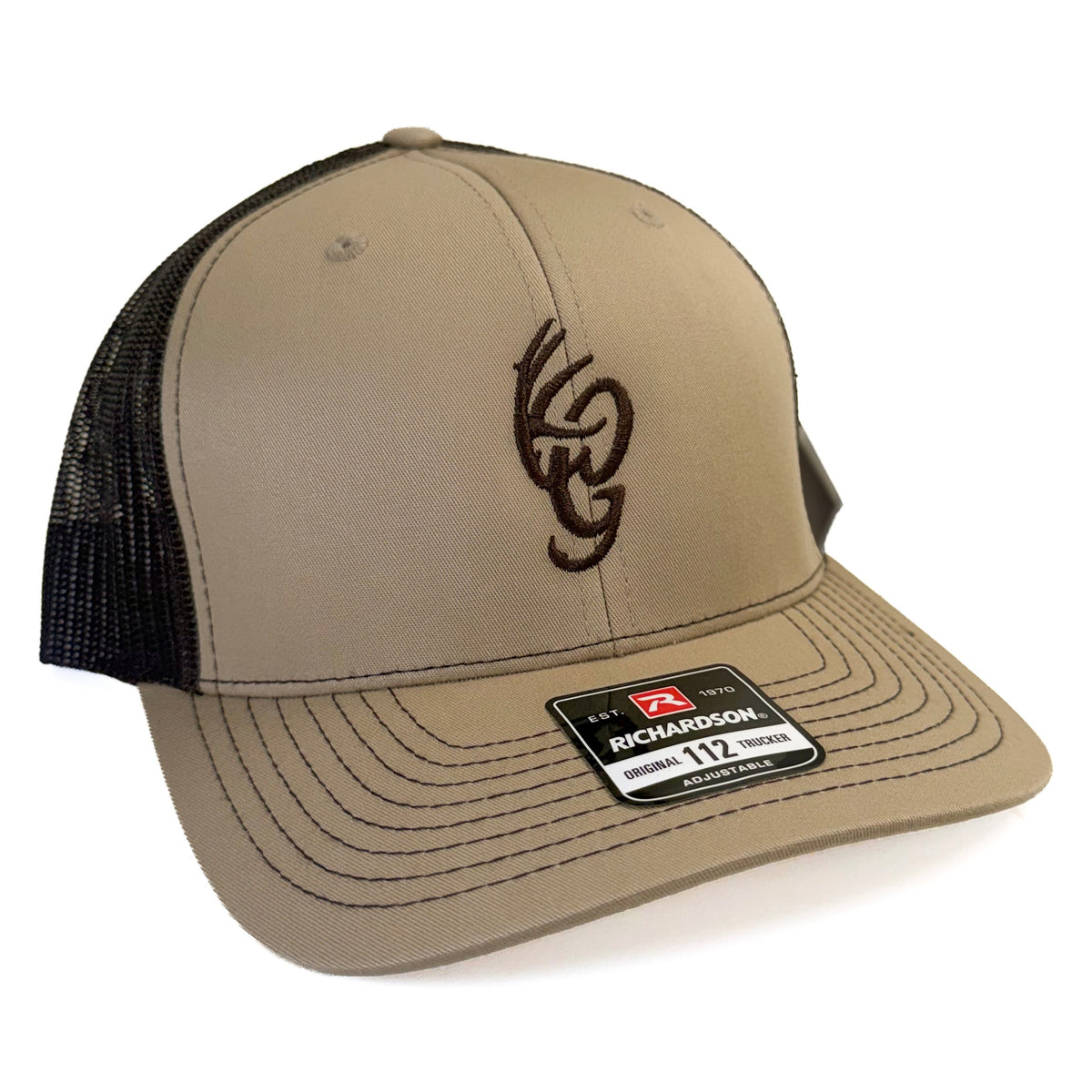 Khaki and Coffee OG Logo Trucker Hat