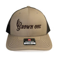 Khaki and Coffee Grown One Trucker Hat