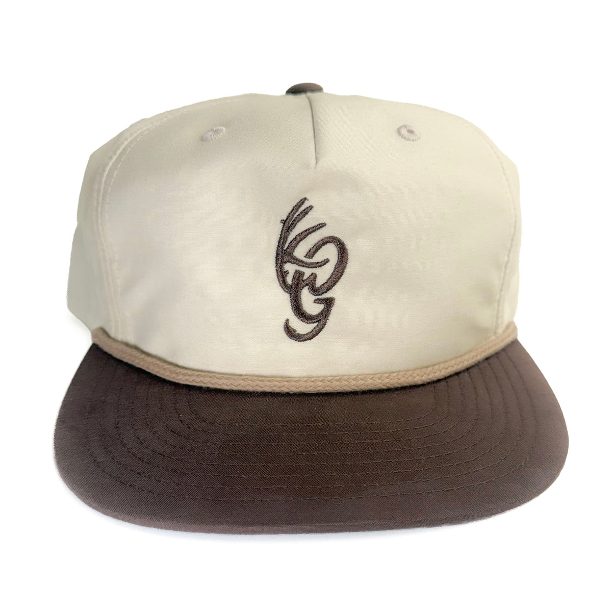 Cream and Brown OG Logo Rope Hat