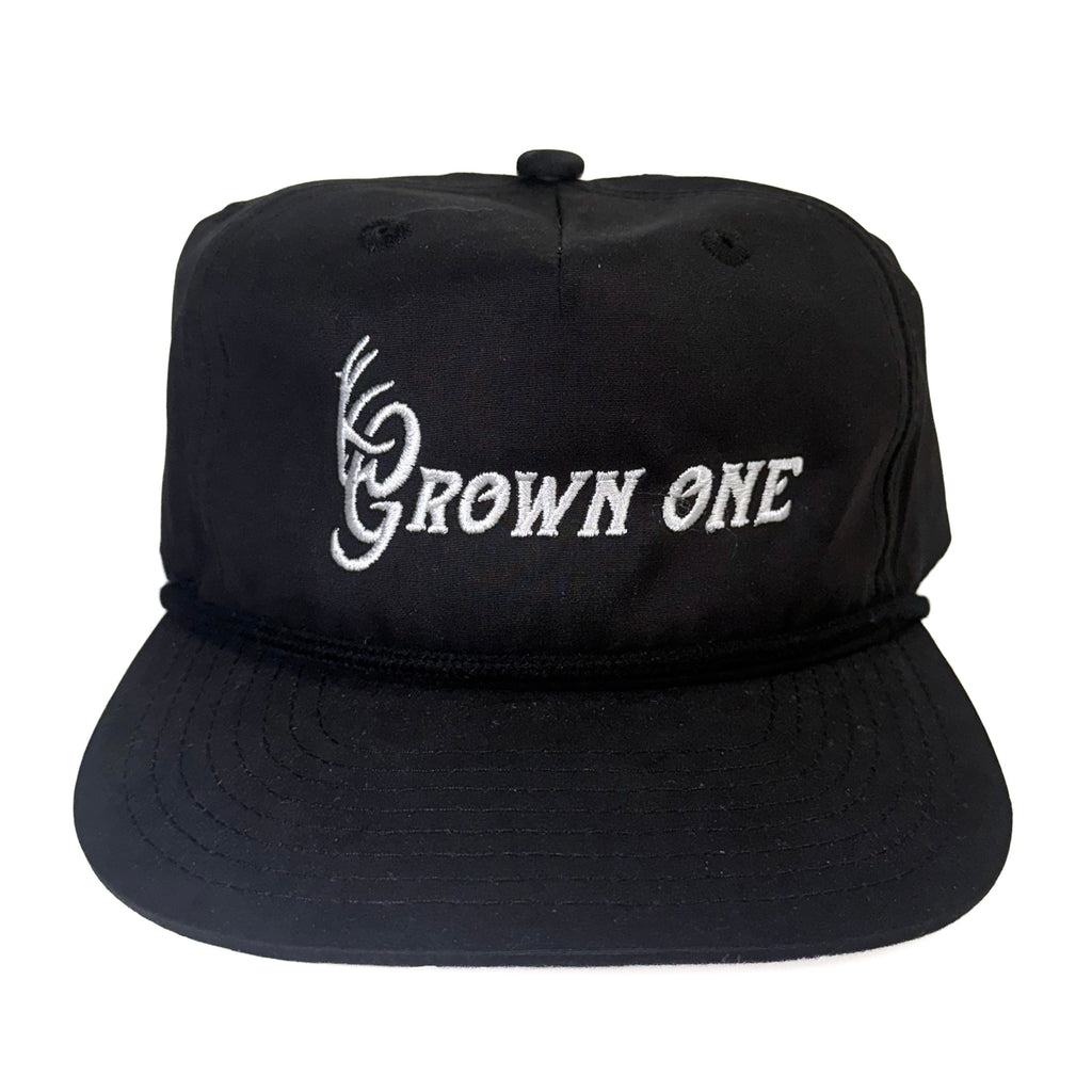 Black Grown One Rope Hat