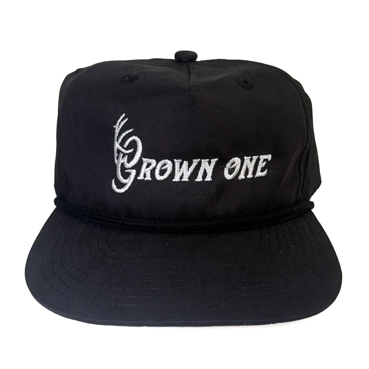 Black Grown One Rope Hat