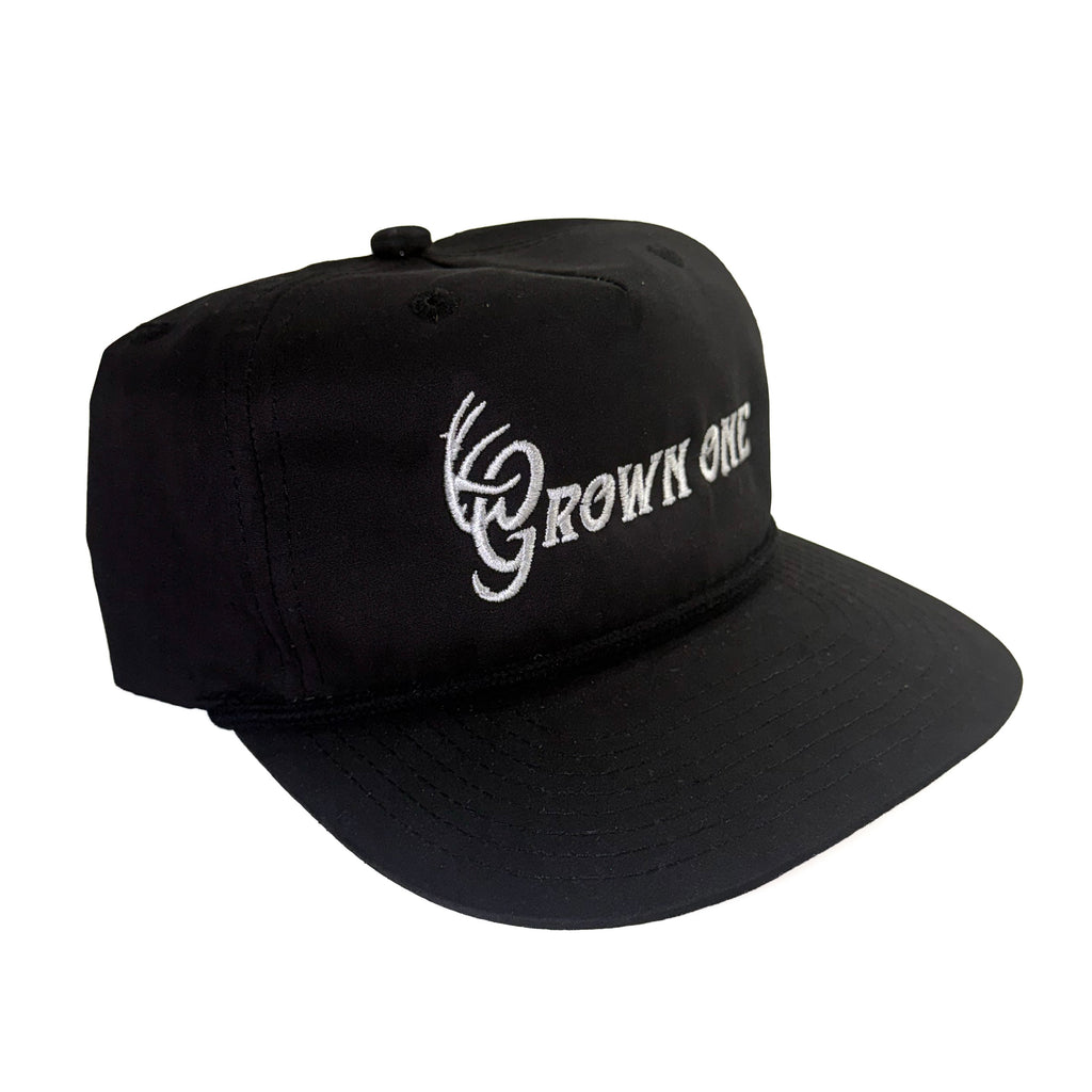 Black Grown One Rope Hat
